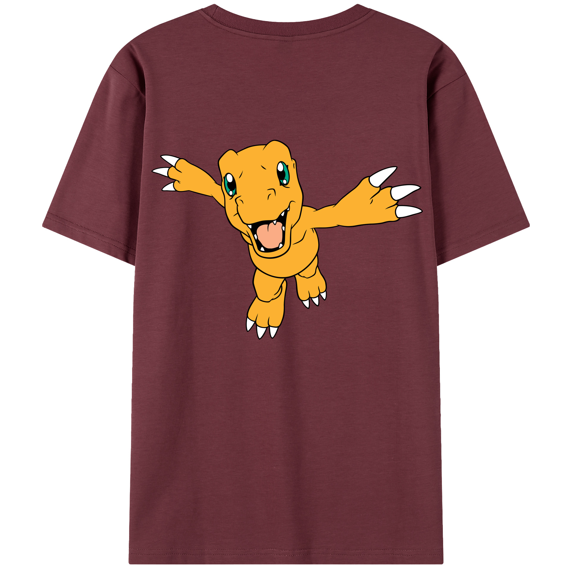 （画像用） Digimon デジタルモンスター/デジモン 綿100％半袖Tシャツ（背面プリント）